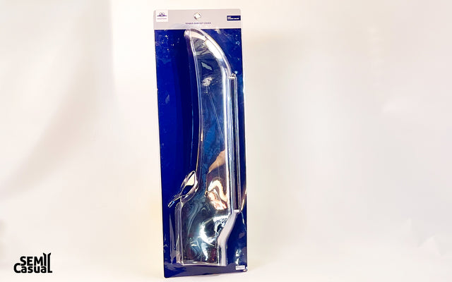 United Pacific Chrome Front Fender Cover with Amber LED Light Bar - Passenger Side