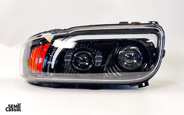Trux Peterbilt LED Projector Headlight Assembly  – Black (Driver Side)