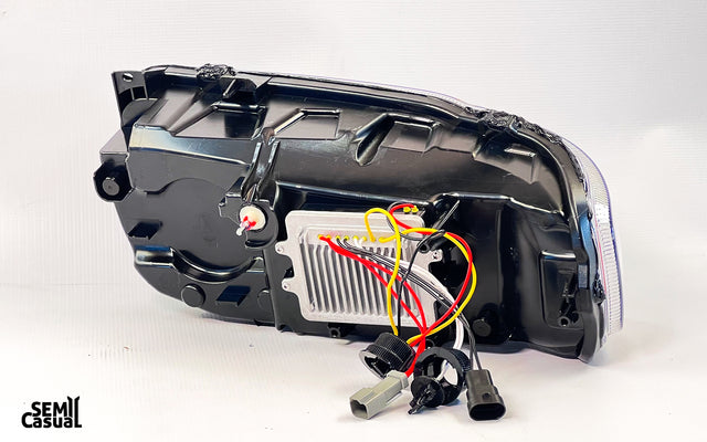 Trux Peterbilt LED Projector Headlight Assembly  – Black (Driver Side)