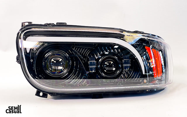 Trux Peterbilt LED Projector Headlight Assembly – Black (Passenger Side)