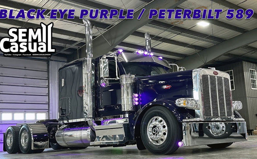 Black Eye Purple Peterbilt 589