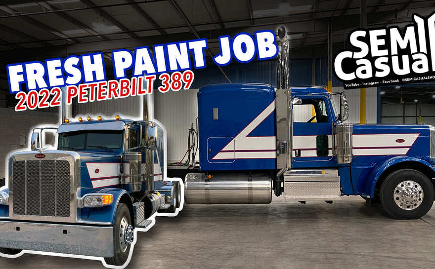 Custom painted Peterbilt 389 hits the road!