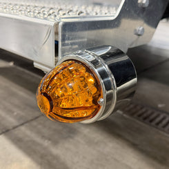 Peterbilt 589 Battery Box Watermelon Light Brackets Pair