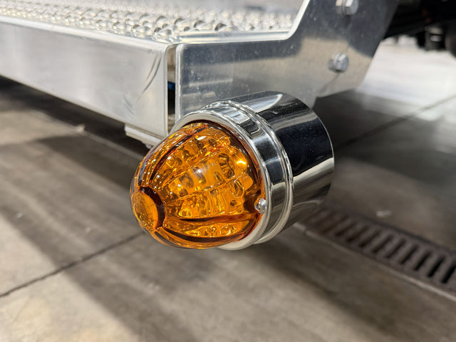 Peterbilt 589 Battery Box Watermelon Light Brackets Pair