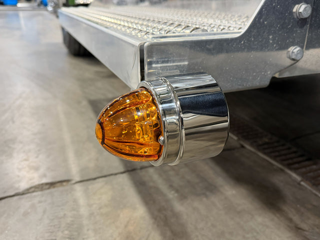 Peterbilt 589 Battery Box Watermelon Light Brackets Pair