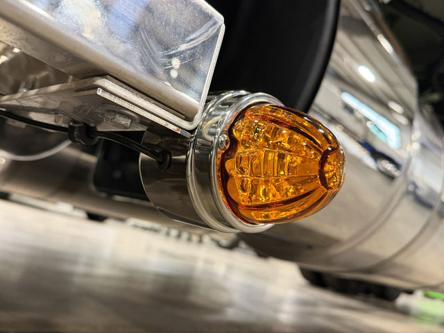 Peterbilt 589 Battery Box Watermelon Light Brackets Pair