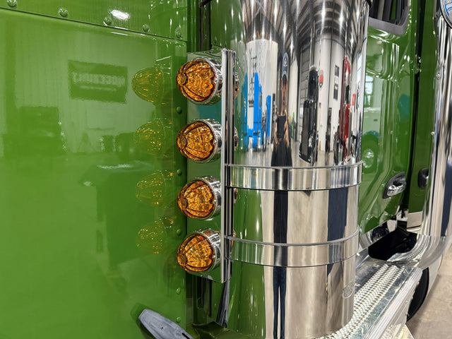 589 Pete Front Breather Light Bars, 4 Light Set SS Stainless