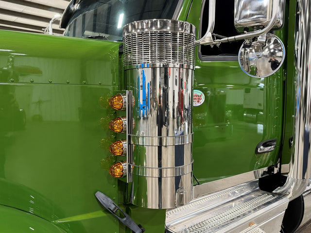 589 Pete Front Breather Light Bars, 4 Light Set SS Stainless