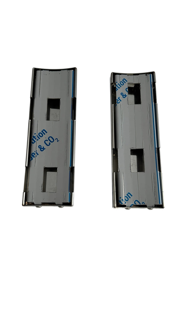 589 Rear Breather Bars, Set SS Stainless Blank Short