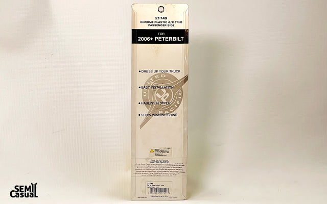 United Pacific Chrome Plastic A/C Vent Trim – Passenger Side (2006+ Peterbilt Models)