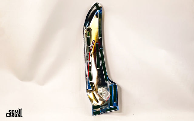 United Pacific 14 Amber LED Chrome Front Fender Cover – Driver Side