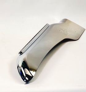 United Pacific Chrome Front Fender Cover with Amber LED Light Bar - Passenger Side