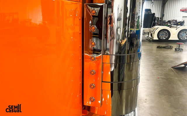 589 Front SS Breather Bar Tall for 7 Button Lights