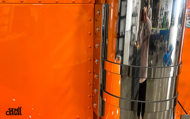 589 Front SS Breather Bar Tall for 7 Button Lights