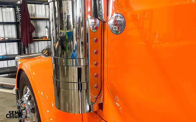 589 Rear Breather Bar Tall with Button Lights