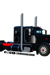 Black 389 Flat Top Sticker
