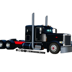 Black 389 Flat Top Sticker