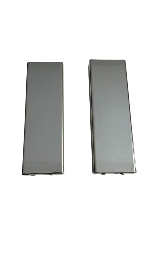 589 Rear Breather Bars, Set SS Stainless Blank Short