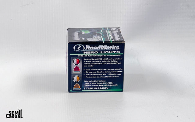 RoadWorks Hero Watermelon LED Light – Amber Lens / Amber LED