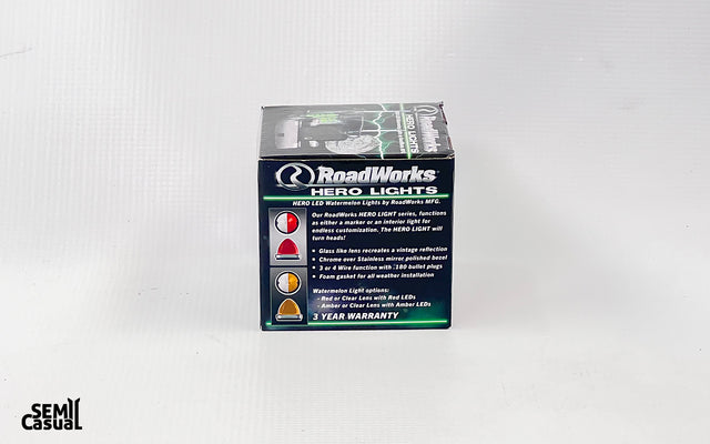 RoadWorks Hero Watermelon LED Light – Amber LEDs / Clear Lens