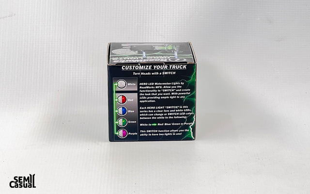 RoadWorks Hero Watermelon LED Light – Amber LEDs / Clear Lens