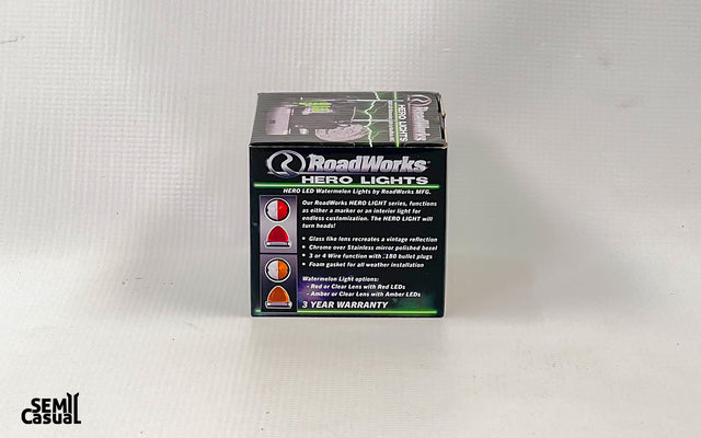 RoadWorks Hero Watermelon LED Light – Red LED / Clear Lens