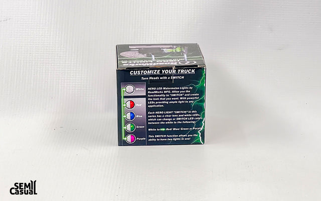 RoadWorks Hero Watermelon LED Light – Red LED / Clear Lens