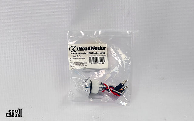 RoadWorks Hero Mini Watermelon LED Light – Red LED / Clear Lens