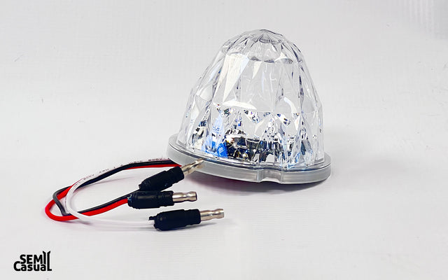 Road Works Jewel Style Watermelon Hero LED Marker Light – Clear / Amber