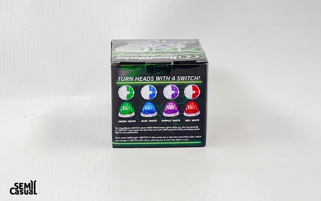 Jewel Style Watermelon Hero LED Marker Light – Clear / Red