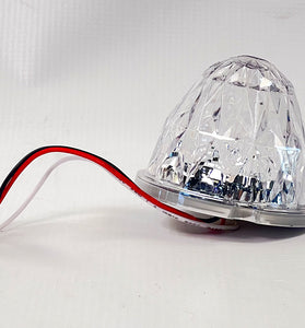 Jewel Style Watermelon Hero LED Marker Light – Clear / Red