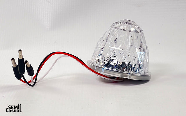 Jewel Style Watermelon Hero LED Marker Light – Clear / Red