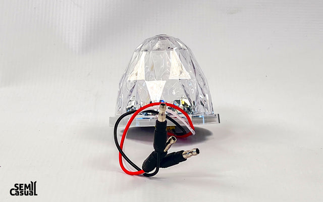 Jewel Style Watermelon Hero LED Marker Light – Clear / Red