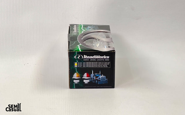 Jewel Style Mini Watermelon Hero LED Light – Amber Light / Clear Lens (8-Pack)