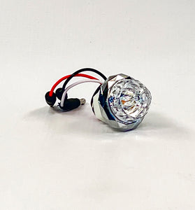 Jewel Style Mini Watermelon Hero LED Light – Amber Light / Clear Lens (8-Pack)