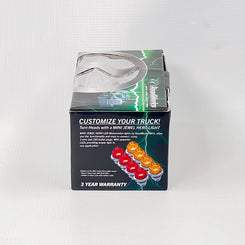 Jewel Style Mini Watermelon Hero LED Light – Red Light / Clear Lens, 8 Pack