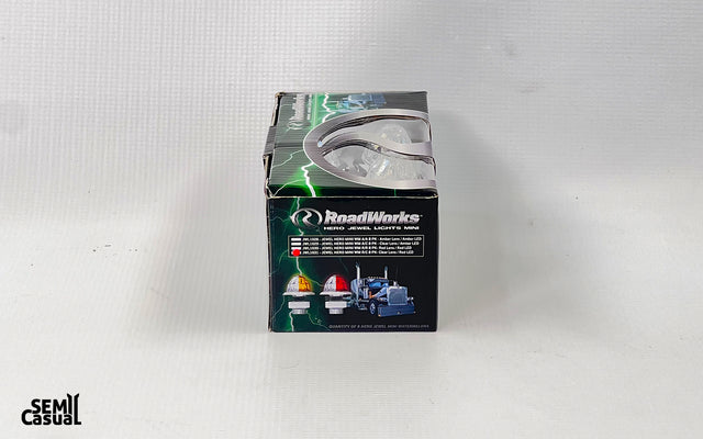 Jewel Style Mini Watermelon Hero LED Light – Red Light / Clear Lens, 8 Pack