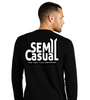 SEMI CASUAL LONG SLEEVE T, BLACK