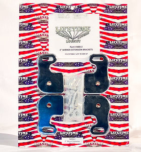 Lifetime Peterbilt 2” Mirror Extension Brackets (Late 2005 & Up)