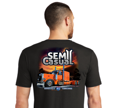 SEMI CASUAL Orange 589 Sunset T