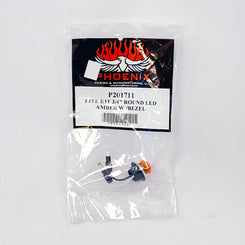 Phoenix 3/4” Amber LED Button Light with Bezel