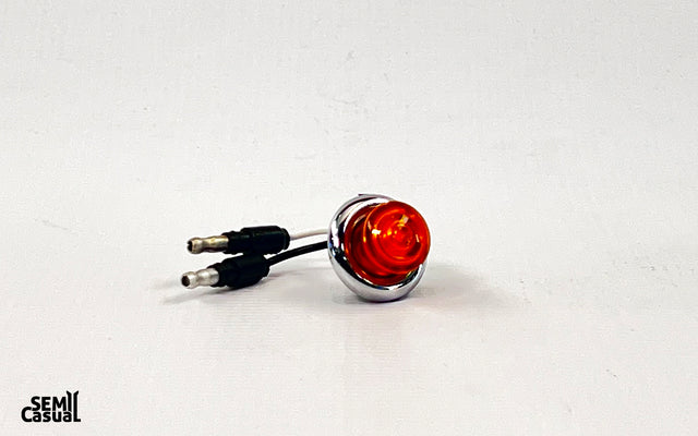 Phoenix 3/4” Amber LED Button Light with Bezel
