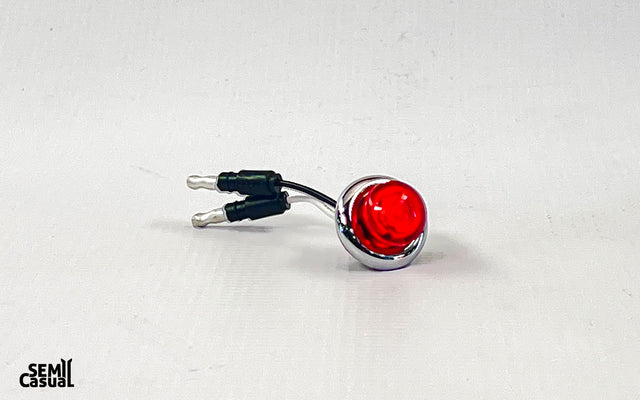 Phoenix 3/4” Red LED Button Light with Bezel