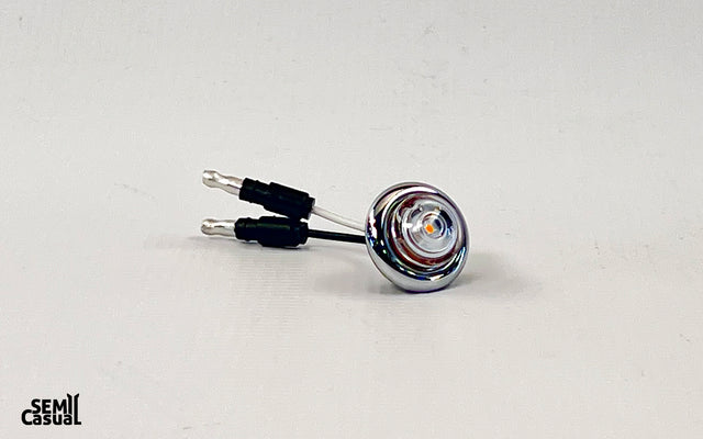 Phoenix 3/4” Amber Button Light with Clear Lens