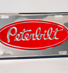 PETERBILT LICENSE PLATE
