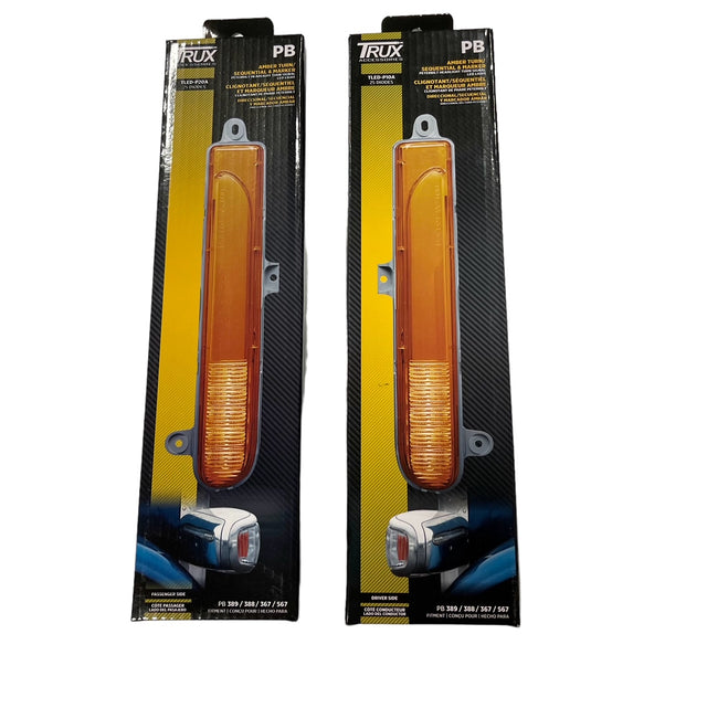 TURN SIGNAL, AMBER TURN/SEQUENTIAL & MARKER HEADLIGHT LED LIGHT - PAIR