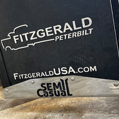 Mud Flap. Semi Casual Logo Laser Cut 1/2” Custom Weight