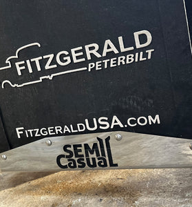 Mud Flap. Semi Casual Logo Laser Cut 1/2” Custom Weight