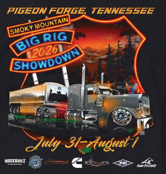 2026 Smoky Mountain Big Rig Showdown Show Shirt