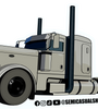 TC Racing 389 Grey Sticker